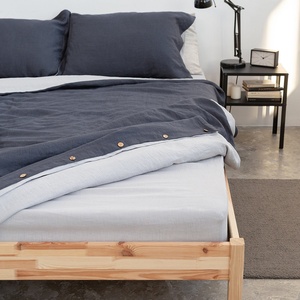 Hot Sale Luxury Pure Linen Duvet Bedding Set Queen/<b>King</b> Custom <b>Size</b> with AB Side Colors Printed Pattern Quality Grade Pillowcase - Product Image 2