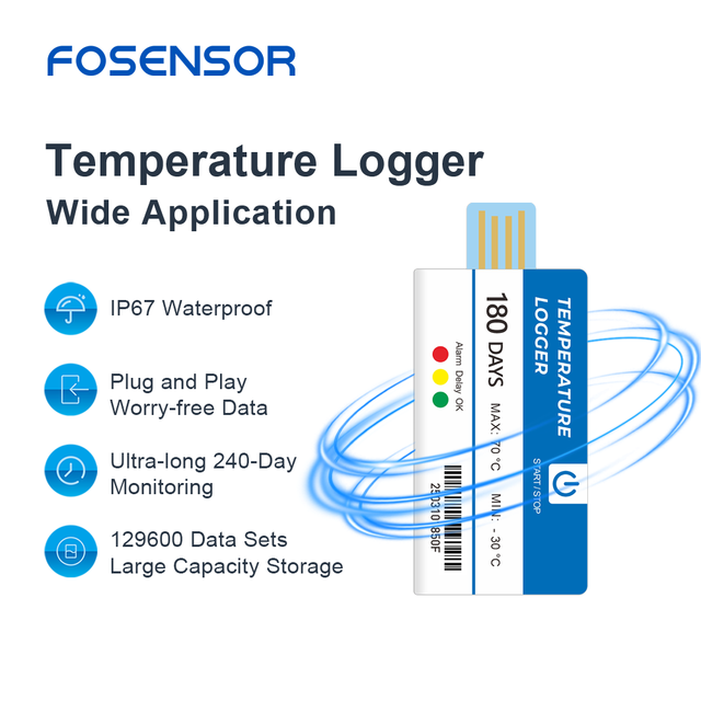 High Quality Fridge Temperature Recorder USB Data Loggers Refrigerator Temperature Data Logger