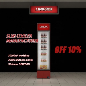 <span class=keywords><strong>Congelador</strong></span> Vertical Delgado con Puerta de Vidrio para Helados, Mini Refrigerador Comercial <span class=keywords><strong>Estrecho</strong></span> para Exhibición en Tiendas - Product Image 3