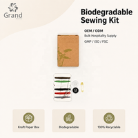 Kit Essentiel pour Chambre d'Hôtel : Savon Écologique, Trousse Dentaire, Peigne et Accessoires de Couture pour Distributeurs Hôteliers