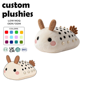 Peluche Personalizzato Coniglio Marino all'Ingrosso, Animali di Peluche a Forma di Lumaca Marina, OEM ODM, MOQ Basso, Certificato CE EN71, Cotone PP, Colore Personalizzabile, Regalo - Product Image 1