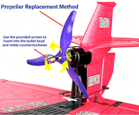 New H650 Raptor Water Land Air Fixed Wing Foam Waterproof Aircraft Brushless Motor Radio-controlled Aircraft Electric Aircraft