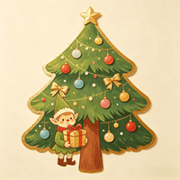 Pegatinas Adhesivas Personalizadas de Navidad, Resistentes a los Rayos UV, Impermeables, Ecológicas, Diseño Personalizado, Embalaje Festivo