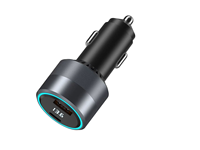 Chargeur de voiture USB + Type C à affichage numérique de haute qualité PD100w QC3.0 Super rapide pour chargeur de téléphone portable