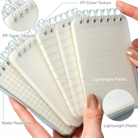 Carnet à spirale mini A7, 80 feuilles, pour enfants et étudiants, notes portables, couverture en PP, fournitures scolaires et de bureau