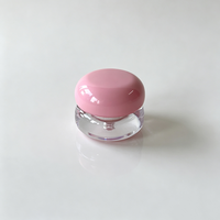 Pot cosmétique vide en plastique de 5 ml avec couvercle rond, pour blush, crème ou baume à lèvres, couleur et logo personnalisables, emballage cosmétique