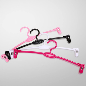 Cheap Custom Logo <b>White</b> Black Pink Clear Swimsuit Underwear Display Hanger Plastic Lingerie Hangers for Bra Panties Bag Durable - Product Image 6