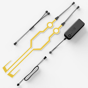 LED motosiklet kask dekorasyon şerit işıklar-su geçirmez ses aktif hızlı/yavaş yanıp sönen kapalı/açık kullanım için - Product Image 6