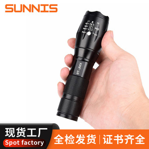 ไฟฉายแบบชาร์จไฟผ่าน USB อลูมิเนียมอัลลอยด์ LED ปรับความสว่างได้ แสงสว่างกลางแจ้ง - Product Image 4