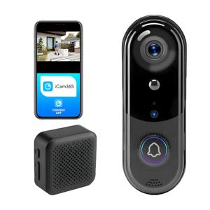 Certified IP65 Waterproof P2P Doorbell Camera Home <strong>Security</strong> With 5000Mah 1080P HD IR Night Vision Anti-Theft 2-Way Speak Safety - Product Image 1