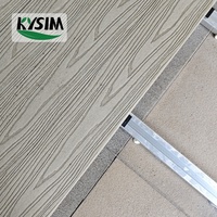 Planche composite bois-plastique co-extrudée pour terrasse extérieure, résistante au feu, revêtement de sol en bois pour extérieur, WPC