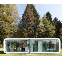 Maisons mobiles AppleCabin, structure en acier portable, mini-maison