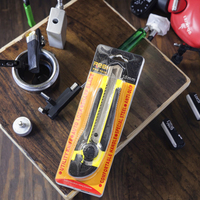 Couteau utilitaire robuste à lame rétractable en acier inoxydable, couteau à découper à lame cassable, manche en plastique, outil professionnel pour couper les boîtes