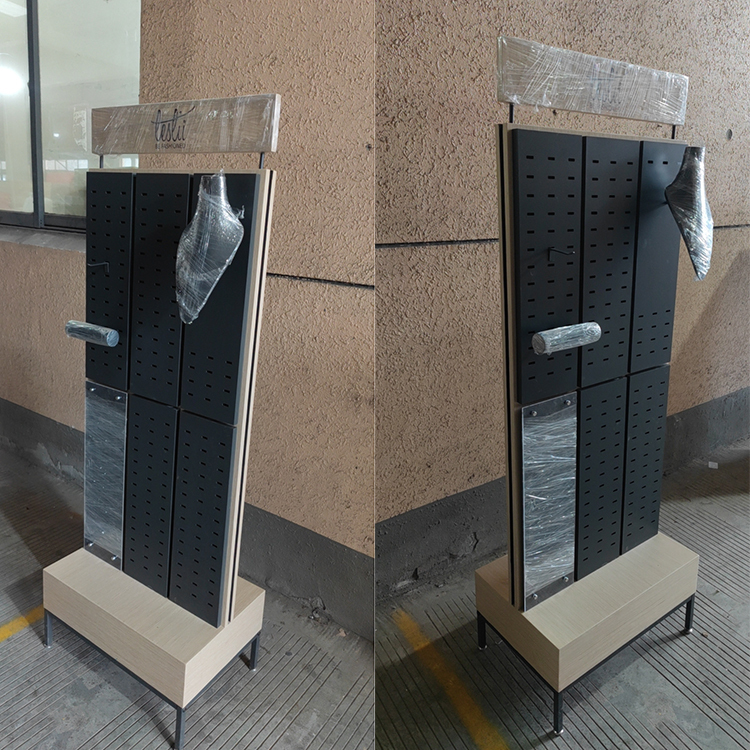 Apache Custom Double Sided Wooden Extension Display Racks for Clothing Boutiques, Luxury Gift Shops and Fashion Showrooms — view 2