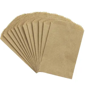 फ्लैट ब्राउन biodegradable गत्ता एक्सरे फ्लैप वर्ग कैंडी बीज सिक्का मेलिंग mailers चाय उपहार क्राफ्ट लिफाफा पेपर बैग के लिए कार्ड