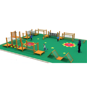 Equipo de Juegos de Madera Comercial Ninja Warrior para Escuelas, Entrenamiento de Agilidad y Equilibrio, Equipo de Juego Sensorial para Niños al Aire Libre - Product Image 2