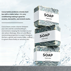 Jabón Artesanal de Carbón Vegetal 139g, Limpieza Profunda, Blanqueador, Hidratante, <span class=keywords><strong>Antitranspirante</strong></span>, Control de Grasa, Iluminador, Hidratante Diario para la Piel - Product Image 4