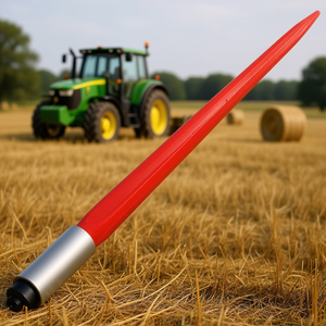 หัวเจาะหญ้าแห้งแบบเหลี่ยม Hay Spear ขนาด 32 นิ้ว เคลือบสีแดง รับน้ำหนักได้ 1350 ปอนด์ ติดตั้งง่าย สำหรับรถแทรกเตอร์และรถตัก  ขนาดกว้าง 1.4 นิ้ว - Product Image 2