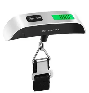 Popular Products 50kg Hang Scale LCD Display Electronic Travel Hang Weighting Portable Digital Luggage Scale Shipping Scale