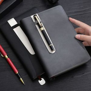 Vente en gros 2023 Agenda scolaire personnalisé pour entreprise, carnet A5, couverture en cuir PVC, reliure thermique/à spirale, 100 feuilles - Product Image 2
