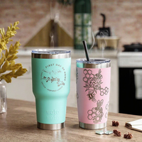 Vaso de Viaje de Acero Inoxidable de Doble Pared y Aislamiento al Vacío de 20 oz, Taza de Café con Tapa, Portátil