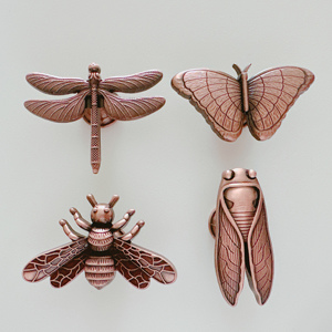 Dragonfly Butterfly Bee Cicada Gabinete Tiradores Perillas para armario Cajón Tocador Armario Muebles - Product Image 5