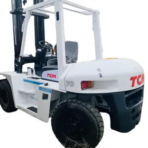 Japonya yapımı orijinal TCM FD70 Forklift, ucuz 7 ton dizel forklift cm 2.5t 3t 5t 7 t 10 ton forklift