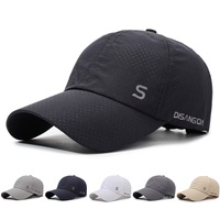 Casquette de baseball en nylon à séchage rapide à 6 panneaux, personnalisable avec logo brodé, unisexe, pour la pêche, le tennis, la course à pied et les sports de plein air – Vente en gros