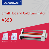 Nouvelle machine à plastifier semi-automatique de bureau WD-V350, double face, à froid et à chaud, pour papier A3/A4/A5/A6, plastifieuse électrique