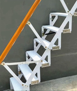 <span class=keywords><strong>Escalera</strong></span> Plegable <span class=keywords><strong>de</strong></span> Acero con Recubrimiento <span class=keywords><strong>de</strong></span> Polvo Negro, Estilo Moderno Australiano/Americano, para Interiores, con Función <span class=keywords><strong>de</strong></span> Elevación - Product Image 1