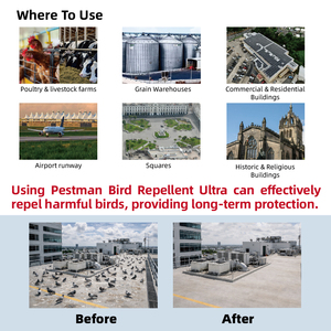 Répulsif pour oiseaux puissant, longue durée et haute efficacité, spray liquide ultra-concentré pour grandes installations et espaces extérieurs - Product Image 2