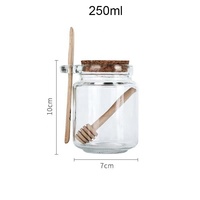 Glass Jar Bath Salt Storage Container with Spoon for Kitchen Use-Coffee Tea Salt Organizer