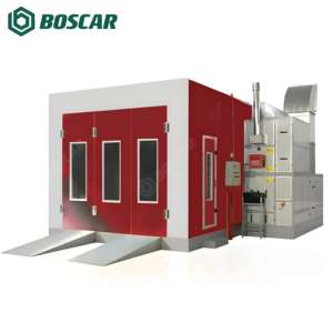 Elettrico/Diesel/Gas riscaldamento auto cabina di verniciatura 7m/8m/9m m di dimensioni lunghe auto sala vernice acqua forno di cottura per auto pittura e asciugatura - Product Image 2