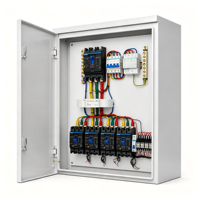 Armoire électrique murale triphasée à boîtier métallique, tableau de distribution de puissance avec disjoncteurs CHINT NXBLE, prix usine, OEM