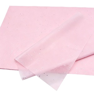 Pink <b>Tissue</b> <b>Paper</b> with Silver Dots Double Sided Coated for Gift Packaging Craft Use - Product Image 1