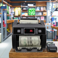 Compteuse de billets professionnelle avancée LD-90C avec écran LED, détecteur de billets et compteur de tickets, capacité de 900 pièces/minute