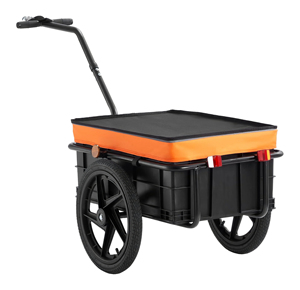 Remorque de transport pour vélo, capacité de charge de 88/100/160 lbs, chariot pliable et compact avec attelage universel - Product Image 1
