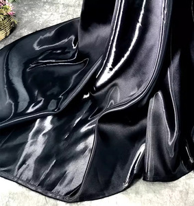 Tessuto Satinato Liquido Oro Brillante, Tessuto in Poliestere Liquido Riflettente, Organza Luminosa per Abiti da Sera Femminili - Product Image 2