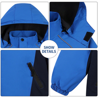 Veste imperméable en polaire chaude pour homme, personnalisable, coupe-vent, pour activités de groupe en extérieur, tenue parent-enfant, uniforme scolaire