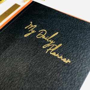 LABON Sổ Tay Lập Kế Hoạch Phong Cách Sống Truyền Cảm Hứng Hàng Ngày Phong Cách Sống Bìa Cứng Lá Vàng Bìa Cứng - Product Image 5