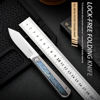 Couteau pliant en titane PioneerEDC M390, couteau en titane EDC DIY, couteau de survie pour le camping en plein air, couteaux portables en titane, Chine