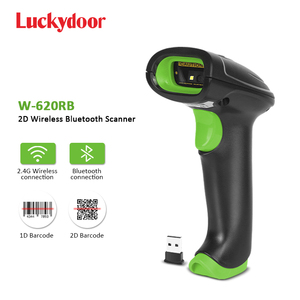 Luckydoor giá rẻ không dây Bluetooth 2D mã vạch <span class=keywords><strong>QR</strong></span> <span class=keywords><strong>code</strong></span> Reader scan xách tay Mã Vạch Scan Gun cho kho siêu thị - Product Image 2