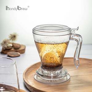 Cafetera compacta mágica personalizada OEM para hojas sueltas con posavasos, perfecta para infusión, tetera, preparador de té - Product Image 5