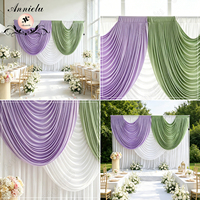 ANNIELU Cortinas de Spandex Personalizadas para Decoración de Escenarios, Ventanas de Salones de Banquetes, Boutiques, Centros Comerciales y Eventos