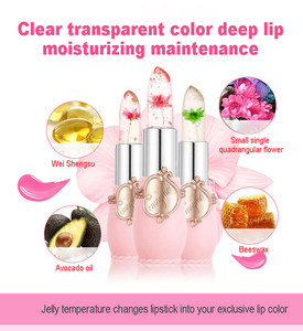 Emaymei 6 Pcs/Set Flower Temperature Change <strong>Lipstick</strong> Not Easy to Fade Lip Balm Jelly Color-Changing <strong>Moisturizing</strong> <strong>Lipstick</strong> Set - Product Image 4
