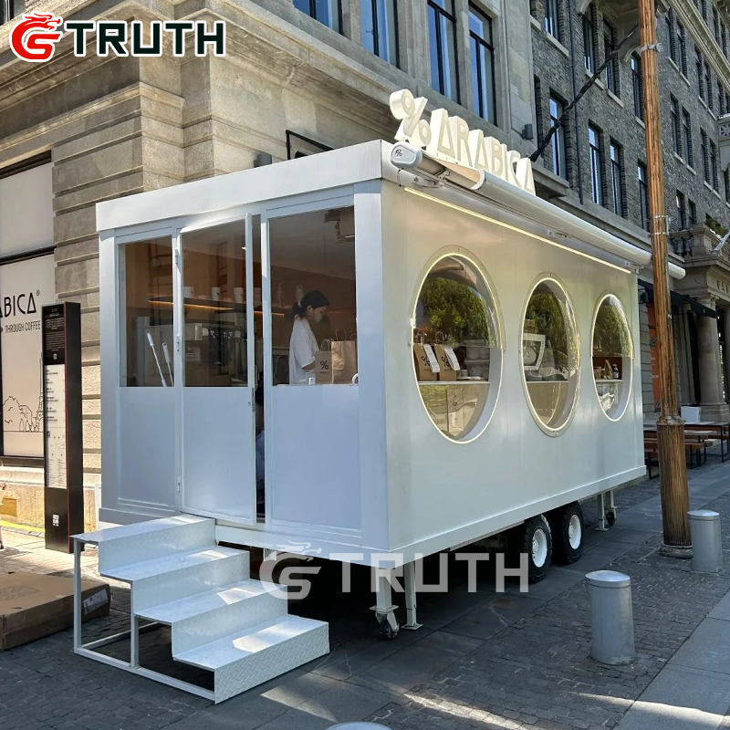 Truth OEM ODM наружные Мобильные тележки для еды для кафе трейлер для продажи полностью оборудованный для мороженого Bbq Street Fast Food Trailer