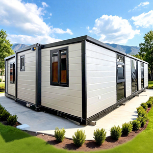 Maison conteneur modulaire extensible 20 pieds 30 pieds, 2 chambres, moderne, galvanisée, pliable, économique, aux normes australiennes - Product Image 1