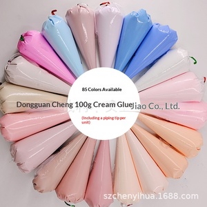 Colle crème simulée en sachet <span class=keywords><strong>de</strong></span> 100g pour DIY, coques <span class=keywords><strong>de</strong></span> téléphone, petits ornements faits main, couleur macaron, personnalisable - Product Image 2
