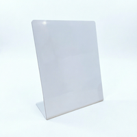 Support de table personnalisé en PVC NFC RFID 13,56 MHz étanche avec impression de cartes pour affichage de médias sociaux pour le marketing d'entreprise