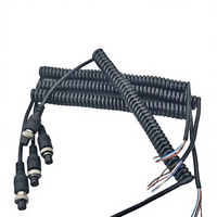 Câble de commande à ressort GX12, prise aviation, 24AWG, résistant au froid, 12-24V, usage domestique et industriel, diamètre 0,2 mm, sans connecteur